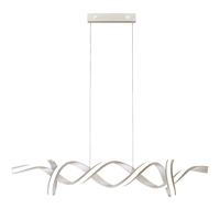 Searchlight Music LED Bar Ceiling Pendant - Satin Silver