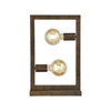 Searchlight Oblong 2 Light Table Lamp - Rustic Brown