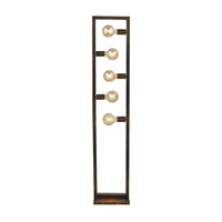 Searchlight Oblong 5 Light Floor Lamp - Rustic Brown