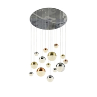 Searchlight Planets 14 Light LED Cluster Ceiling Pendant - Multi Coloured