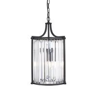 Searchlight Victoria 2 Light Ceiling Pendant Light - Matt Black