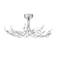 Searchlight Wisteria Semi-Flush Ceiling Light - Chrome