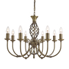 Searchlight Zanzibar 8 Light Chandelier - Antique Brass