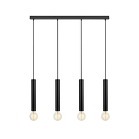 Sencillo 4 Light Bar Ceiling Pendant - Black
