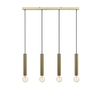 Sencillo 4 Light Bar Ceiling Pendant - Brass