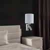 Sense Wall Light with LED Reading Light - Satin Silver