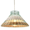 Serax Rattan Ceiling Pendant Light - Blue