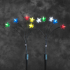 Set of 5 Twinkling LED Star Lights - Multi Coloured