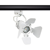 Single Circuit Track Light GU10 Lampholder Kuranga - White