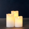 Sirius Sara Battery Operated LED Wax Flicker Candle - Set of 3