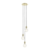 Sky 3 Light Ceiling Pendant - Polished Brass