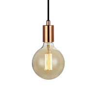 Sky Lamp Holder with Plug - Copper