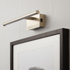 Slimline Medium Battery Operated LED Picture Light - Satin Nickel