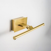 Slimline Medium Battery Operated LED Picture Light With Remote Control - Matt Gold