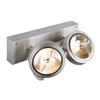 SLV Kalu 2 Light Spotlight - Brushed Aluminium
