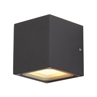 SLV Sitra Cube Low Energy Outdoor Up & Down Wall Light - Anthracite