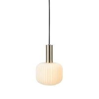 Sober Small Ceiling Pendant Light with Plug - Steel