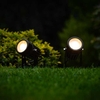 Suri Atlas Solar LED Stake Lights - Black - Set of 2