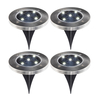 Suri Ground Solar LED Stake Light - Set of 4