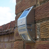 Suri Sleek Solar LED Flush Wall Light with PIR Sensor - Stainless Steel