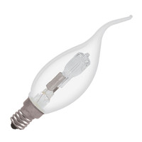 Sylvania 28W Eco Halogen Bent Tip Candle Bulb - S.Screw