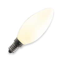 Tagra 3W Warm White Dimmable LED Decorative Filament Opal Candle Bulb - Small Screw Cap