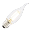 Tagra 4W Warm White Dimmable LED Decorative Filament Bent Tip Candle Bulb - Screw Cap