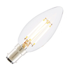 Tagra 4W Warm White Dimmable LED Decorative Filament Candle Bulb - Small Bayonet Cap
