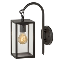 Techmar Plug and Play - Columba Outdoor Hanging Lantern LED Wall Light - Black