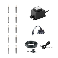 Techmar Plug and Play - Lunia LED Outdoor Bollard Light Kit - 10 Lights