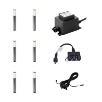 Techmar Plug and Play - Lunia LED Outdoor Bollard Light Kit - 6 Lights