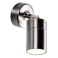 Techmar Plug and Play - Pavo Outdoor Adjustable LED Wall Light - Stainless Steel