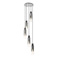 Thomas 5 Light Cluster Ceiling Pendant - Polished Chrome