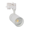 Three Circuit 20W Colour Selectable CCT Dimmable LED Track Light New Mallet - White