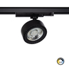 Three Circuit 20W Colour Selectable CCT LED Track Light New Onuba CRI90 - Black