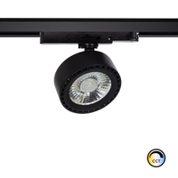 Three Circuit 20W Colour Selectable CCT LED Track Light New Onuba CRI90 - Black