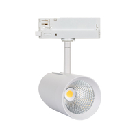 Three Circuit 30W Cool White LED Track Light CRI90 Fuji - White