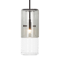 Tom Dixon Flask Ceiling Pendant Light - Long - Smoke