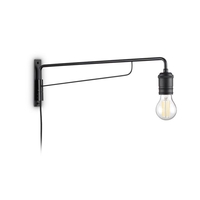 Triumph Wall Light with Plug - Black