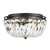 Vasa Flush Ceiling Light - Black