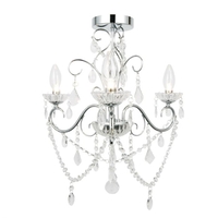 Vela 3 Arm Semi Flush Light