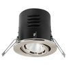 VersoFit 8W LED Fire Rated Directional Downlight – Warm White – Satin Chrome