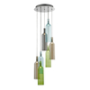 Vibrant Multi-Coloured Bottle 7 Light Pendant 1.2M Drop