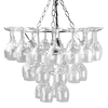 Vino Glass Ceiling Pendant Light - Clear