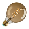 WattNott Whirly Wyatt 4W Warm White Dimmable LED Decorative Filament Gold 95mm Globe Bulb - Screw Cap