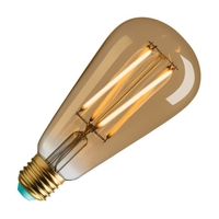 WattNott Willis 4.5W Warm White Dimmable LED Decorative Filament Gold Squirrel Cage Bulb - Screw Cap