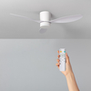 Weimar 15W Colour Selectable LED Ceiling Fan 132cm with DC Motor - White