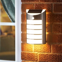 Welcome Solar LED Flush Wall Light with PIR Sensor - Set of 2