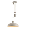 Wellington Single Light Rise and Fall Fitting in Matt White Finish