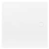 White Moulded 1 Gang Blanking Plate